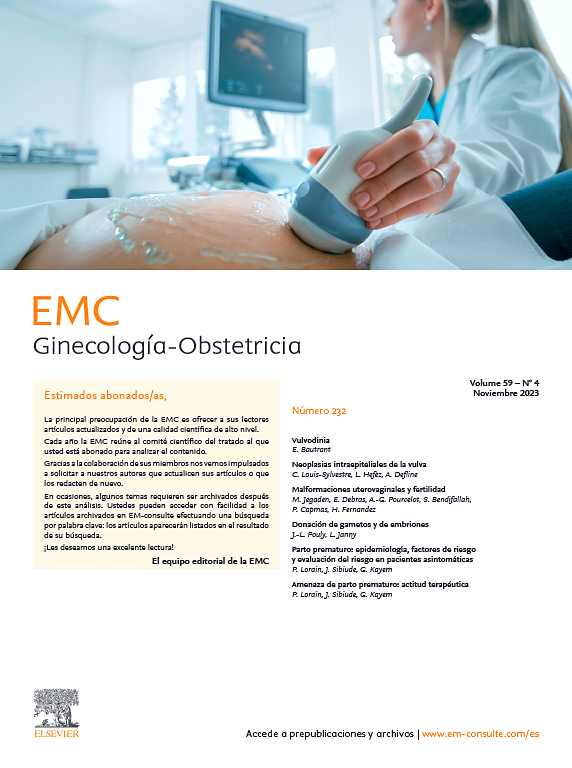 Go to journal home page - EMC - Ginecología-Obstetricia